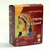 Басма черная индийская традиционная UMRAN «Умран» для окрашивания волос, ресниц и бровей